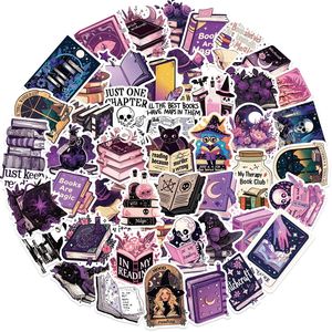 Adesivi Ecologici per Amanti dei Libri, 50 Pezzi in Vinile per Decorare Cover di Telefoni e Skateboard - Product Image 4