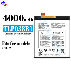 แบตเตอรี่ชาร์จ TLP038B1ได้3.85V 4000mAh สำหรับ Alcatel 3V 2019 7071D OT-5090Y A7 LTE - Product Image 2