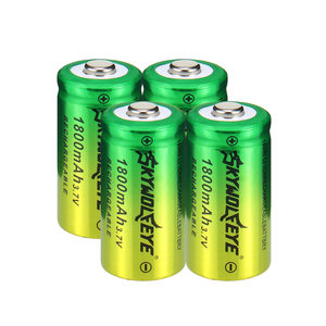 แบตเตอรี่ลิเธียมแบบชาร์จได้ Skywolfeye 16340 ความจุ 180mAh 3.7V สำหรับเลเซอร์พอยเตอร์และไฟฉาย - Product Image 2
