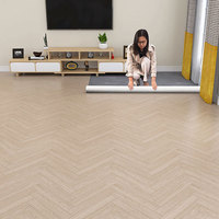 Rouleaux de revêtements de sol en linoléum PVC à bas prix de Lowes, en matière vierge, pour la danse