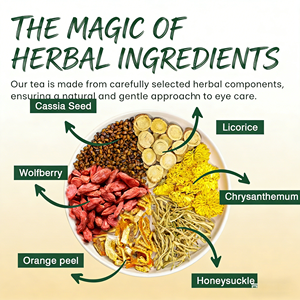 Té Herbal Mezclado Eye Bright OEM, Calma y Restaura con 6 Hierbas, Vegano, Sin OMG, 20 Bolsitas, Caja de 100g - Product Image 5