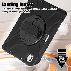 Fundas Protectoras para Tablets Estilo Infantil para iPad Pro 2024 11 13 Pulgadas, Rotación de 360 Grados, Soporte Híbrido Resistente, Correa de Mano y Hombro - Product Image 4