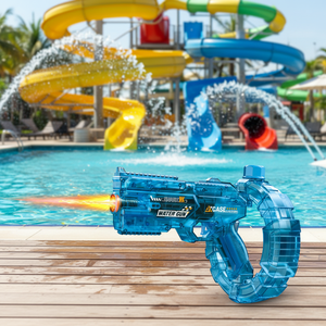 Pistola de Agua Eléctrica Transparente de Nueva Llegada, Pistola de Agua Automática con Luz LED, Tanque de Tambor de Alta Capacidad para Actividades al Aire Libre de Verano - Product Image 3
