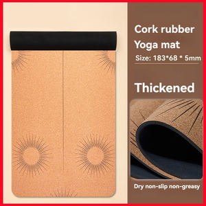 Tapis de yoga et de gym de haute qualité à prix de gros, tapis de sol en caoutchouc TPE résistant et imperméable, tapis d'exercice enroulable - Product Image 4