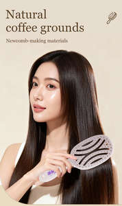 แปรงหวีผมทรงรีขนาดกะทัดรัดแบบใหม่ ขายดี สำหรับผมหยิก ช่วยขจัดผมพันกัน นวดหนังศีรษะ - Product Image 6