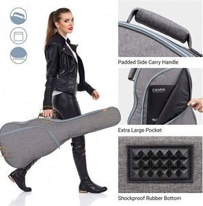 Housse de transport pour guitare électrique OEM d'usine BSCI - Fermeture éclair en polyester, portable, résistante à l'eau, protection rembourrée - Product Image 5