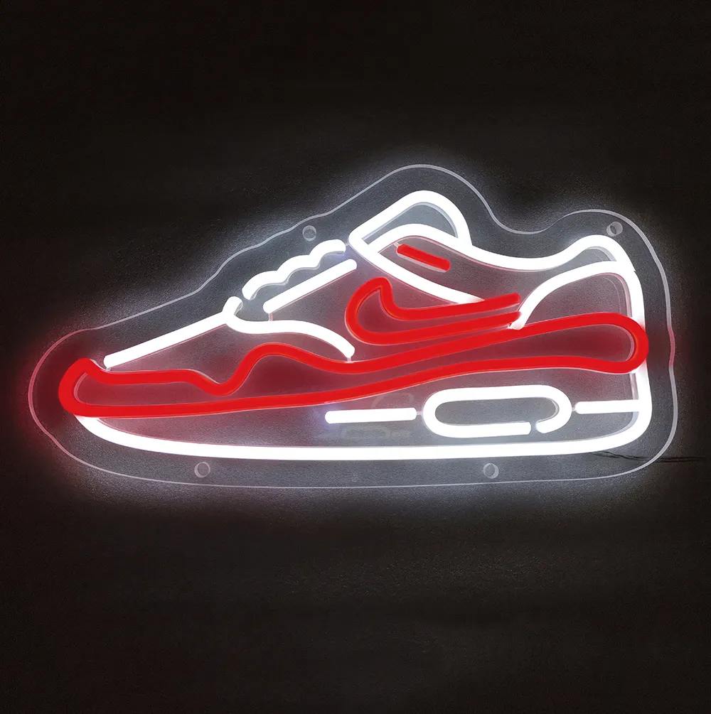 led neon nike sign for shoe shop store decoration