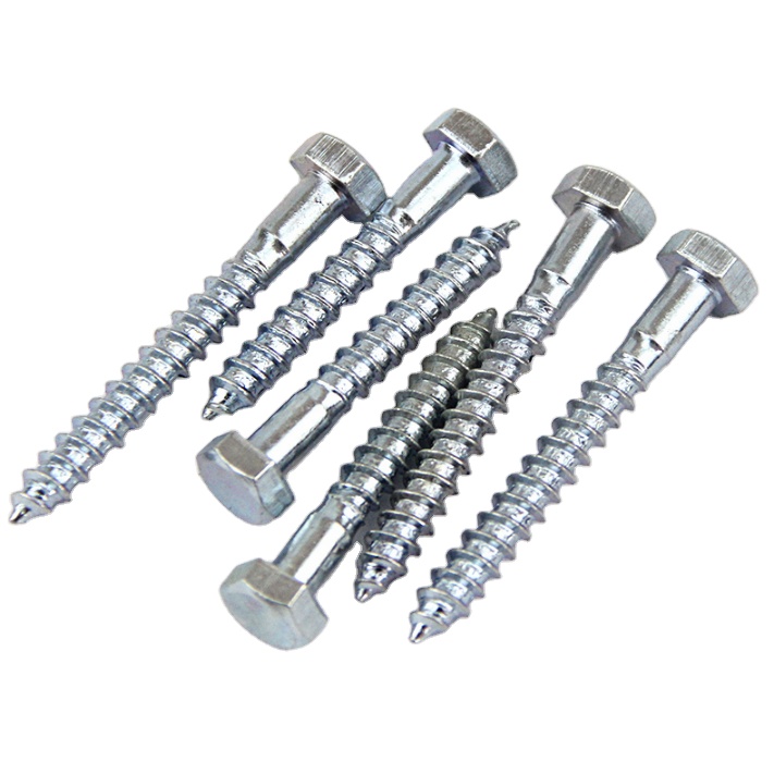 Tornillos Madera CH Acero Galvanizado Blanco Din 571 - Tornillos Para