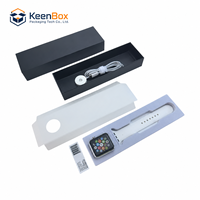 Boîte d'emballage personnalisée pour montre connectée, boîte cadeau rigide avec couvercle et base, avec plateau d'insertion pour appareils portables