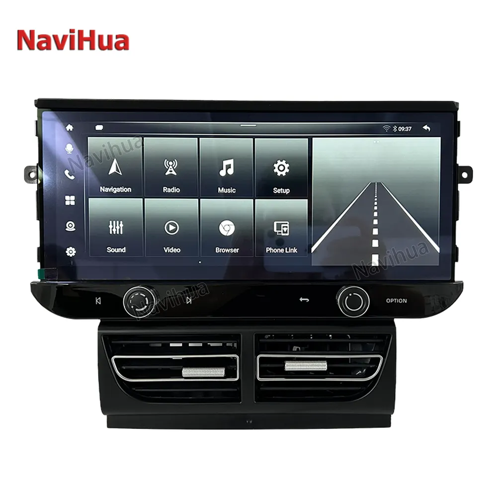 NaviHua Nova Chegada 12.3 polegada Tela Android Rádio Do Carro DVD Player Navegação GPS Multimédia Rádio para Porsche Macan 2014-2016