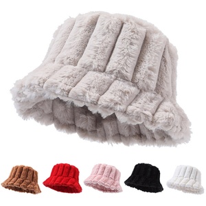 Chapeau Bob Élégant en Fausse Fourrure Couleur Unie Respirant Chaud et Épais Anti-Froid pour Femme Automne & Hiver - Product Image 6