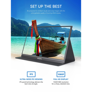 Moniteur Portable Arzopa 15.6 pouces 60HZ IPS HDR 1920X1080 <span class=keywords><strong>Full</strong></span> <span class=keywords><strong>HD</strong></span> USB type-c moniteur de jeu écran de soins des yeux pour ordinateur portable Mobile - Product Image 3