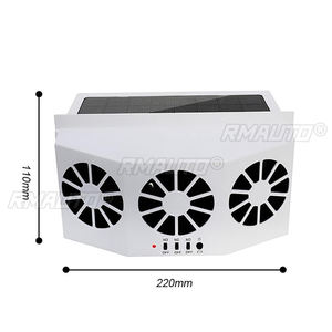 Ventilateur d'échappement solaire pour voiture, refroidisseur de calandre, ventilateur de ventilation automatique, alimentation double mode - Product Image 6