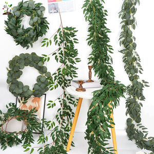 Vente en gros de fleurs artificielles, accessoires de guirlande de verdure, tiges de ruscus luxuriantes, bouquets de mariage à faire soi-même, fleurs artificielles de haute qualité - Product Image 3