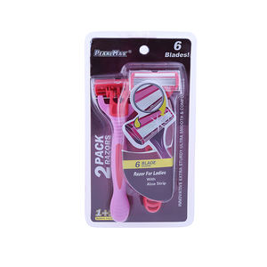 Жемчужные Макс, Лидер продаж, бритвы с шестью лезвиями с смазкой и супер резиновыми ручками для мужчин - Product Image 6