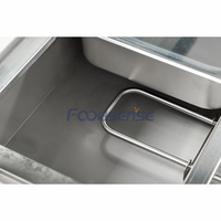 12-Pfanne Bain Marie Food Warmer Gewerbliche Lebensmittel Dampf tisch 1800w Sus Food Warmer Display Buffet Restaurant Küchen ausstattung