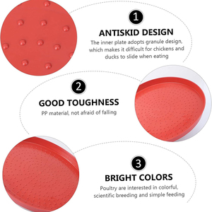 RS-89 Alta Qualidade Fazenda De Aves 30/35/40/50/60cm Rodada De Plástico Frango <span class=keywords><strong>Feed</strong></span> Pan Chicks Bandeja De Alimentação - Product Image 4