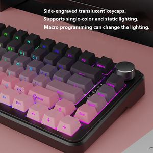 คีย์บอร์ดไร้สายแบบกลไก K81 รุ่นปรับแต่งได้ พร้อมปุ่มสลักด้านข้าง สำหรับเล่นเกมอีสปอร์ต <span class=keywords><strong>ภาษา</strong></span>อังกฤษ ชาร์จไฟได้ - Product Image 6