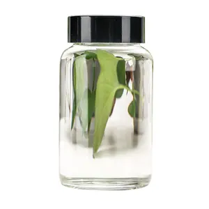 Hot sale Luxury Empty Clear Transparent 100ml Borosilicate Glass Bottle Capsule Pill Fish Oil Capsules Bottles For Capsules