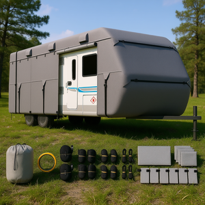 Funda para caravana D0100HRS066 de 22-24 pies, tela no tejida, impermeable, accesorio exterior para caravana de viaje. - Product Image 2