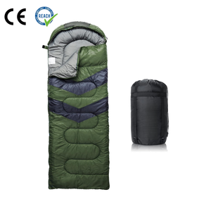 Sac de couchage VIGFIT de haute qualité, portable, pliable, en coton et nylon ultraléger, avec capuche, pour le camping familial et les activités de plein air. - Product Image 1