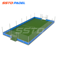 Système de terrain de football 5 contre 5 SSTD Futsal, terrain de mini-football, terrain de sport extérieur, plaques en alliage vert