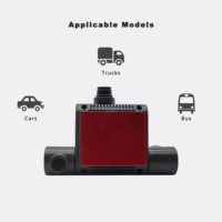 Cámara para Coche Delantera y Trasera con Versión Nocturna HD 1080P, Compatible con Aplicaciones Android e iOS, AGPS, 1 Año de Garantía, 4G LTE, WiFi, Función ADAS