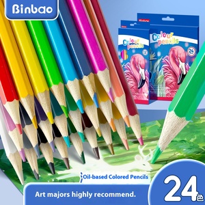 Ensemble de 12 boîtes de 24 crayons de cire colorés personnalisés en 18 couleurs, vente en gros, outils de dessin et d'écriture pour l'expression créative - Product Image 5
