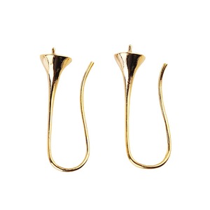 Ganchos para pendientes en forma de trompeta, electrochapados en cobre, para la fabricación de pendientes, accesorios de joyería estilo gota. - Product Image 5