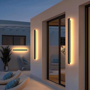 Ngoài trời không thấm nước LED Tường dải ánh sáng vườn biệt thự cổng năng lượng mặt trời phía trước cửa ánh sáng thép không gỉ cơ sở cho ngoài trời tường máy giặt - Product Image 2