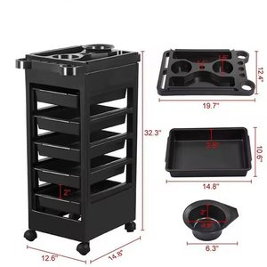 Carrito con Ruedas para Salón de Belleza, con Cajones, Carrito Multiusos para Equipos de Belleza, Carrito para Herramientas de Peluquería - Product Image 2