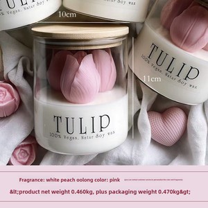 <span class=keywords><strong>Velas</strong></span> Aromáticas <span class=keywords><strong>de</strong></span> Tulipán en Vaso, Cera <span class=keywords><strong>de</strong></span> <span class=keywords><strong>Soja</strong></span>, Regalos <span class=keywords><strong>para</strong></span> Festivales, Decoraciones Aromáticas, Ambiente <span class=keywords><strong>para</strong></span> el Hogar, Regalos Creativos - Product Image 2