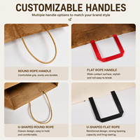 Sac en papier personnalisé pour gâteaux, pâtisseries et desserts de boulangerie, emballage à emporter pour les entreprises de livraison, sac en kraft imprimé avec logo personnalisé