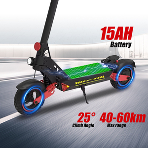 Trottinette électrique D2 à deux roues pour adultes, fabriquée en Chine, avec pneus et batterie 15 Ah - Product Image 3