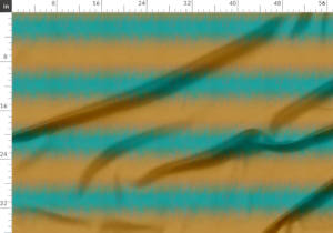 Oeko-tex Certified Vector Gradient <strong>Ikat</strong> Abstract Waves Digital Print Pattern Cotton Poplin <strong>Fabric</strong> for Clothing - Product Image 3