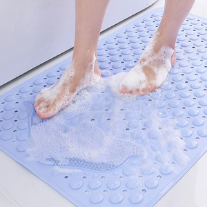 Nouveau Tapis de Bain Antidérapant en PVC à Motifs de Dessins Animés Mignons 35cm*70cm avec Ventouses, Tapis de Douche Doux Massant Multicolore - Product Image 1