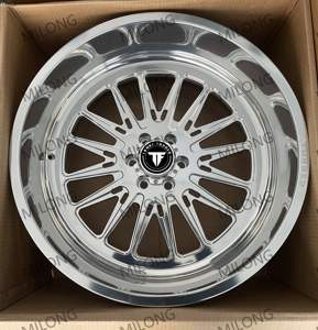 Rines <span class=keywords><strong>Super</strong></span> Single 6x5.5 8x6.5 8x170 6x135 22x12 24x14 26x14 30x16 con Tapa Flotante 4x4, Rines Forjados para <span class=keywords><strong>Ford</strong></span> F150 F250 F350 - Product Image 4