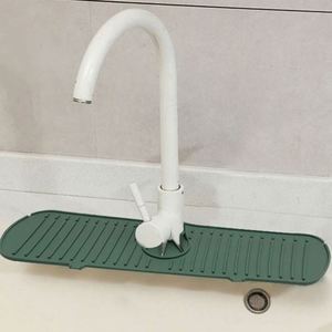Tapis anti-éclaboussures pour robinet de cuisine en acier inoxydable et cuivre, support de drainage pour éponge, protection de comptoir, écologique - Product Image 3