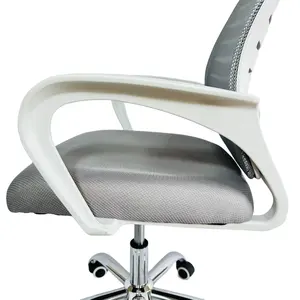 2024 all'ingrosso di plastica nordico semplice schienale in attesa sedie da ufficio bianco sedia da ufficio