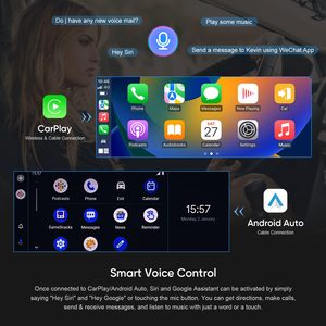 Sistema estéreo de Radio de coche de fábrica, pantalla táctil de 10,25 pulgadas, CarPlay inalámbrico, reproductor de Radio automático Android para <span class=keywords><strong>Audi</strong></span> Q5 2009-2019 - Product Image 5