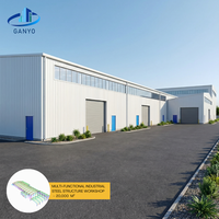 Nouvelle structure en acier robuste Atelier préfabriqué Bâtiment industriel en métal pour les projets de fabrication et de logistique