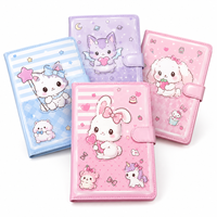 Carnet personnalisé mignon à motif de dessin animé, fermeture magnétique, reliure parfaite, journal/agenda en carton rigide Kawaii pour filles, idéal comme cadeau
