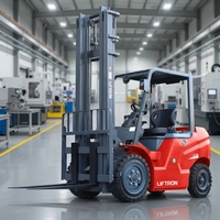 Truk Forklift Listrik Liftron CPD35 3500kg dengan Kontrol Cerdas, Chassis Tahan Lama, untuk Transportasi Pallet di Pabrik Mesin