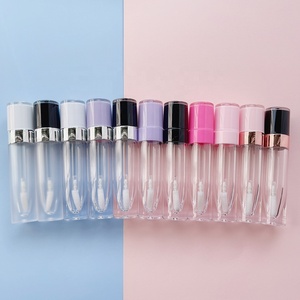Meishenjie MEI — Tube à lèvres vide rond pour brillant à lèvres, Tube de couleur <span class=keywords><strong>rose</strong></span>, violet, blanc et noir, conteneur en plastique, offre spéciale, 7ML - Product Image 1