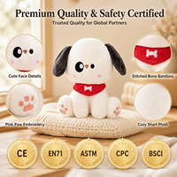 Fabrication sur mesure de jouets en peluche professionnels, chien mignon en peluche, animaux en peluche de haute qualité, fabricant de peluches personnalisées