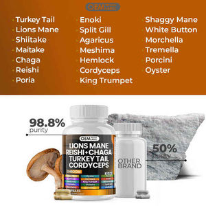 Biocchn תווית פרטית תוספת רעמה של אריה טהור כמוסות <span class=keywords><strong>hericium</strong></span> אורגני הכמוסות כמו אריות ים כמוסות פטריות רעפים - Product Image 4