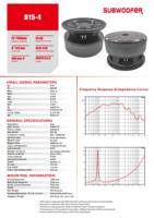 Subwoofer professionnel OEM 15 pouces D15-4 6000W de puissance de crête, châssis en aluminium moulé pour stades et grandes manifestations