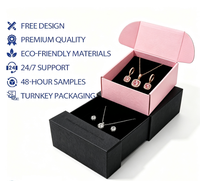 Boîte d'expédition pliable en carton ondulé haut de gamme avec logo personnalisé pour emballage de vente au détail de marque