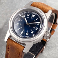 Jam Tangan Mekanis Pria 36mm Tandorio Sandblasted Small Crown Dial Merah Hitam Hijau Kaca Safir Gerakan Otomatis NH35 PT5000.