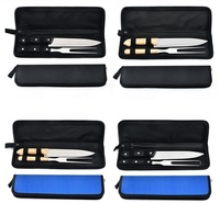 Ensemble de 2 outils et accessoires de barbecue, ensemble de couteaux et fourchettes de chef en acier inoxydable avec manche en PP résistant à la chaleur